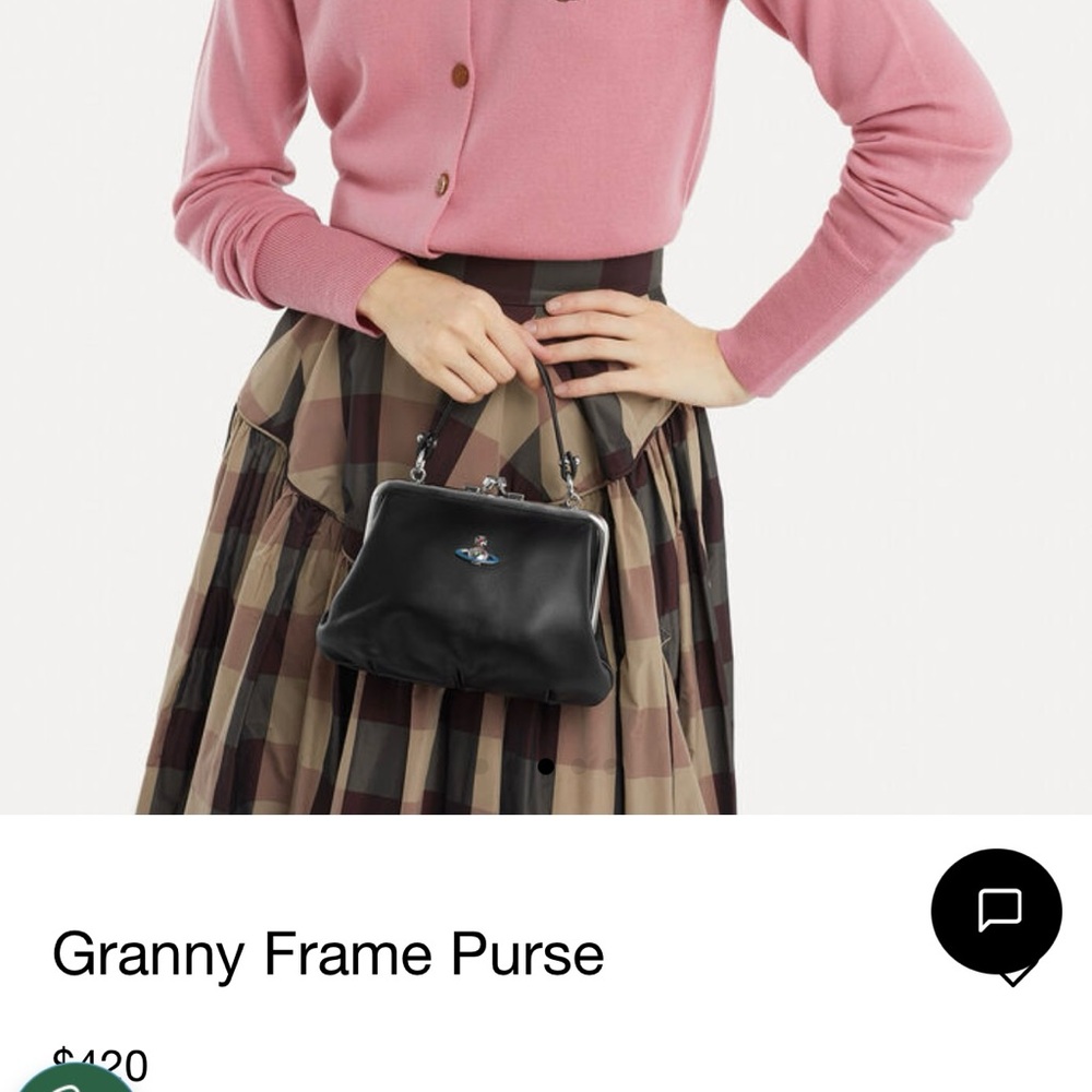 Vivienne Westwood Black Leather Clutch